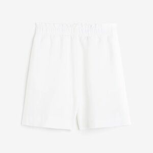 H&M Linen blend Women's White Elastic Waist Shorts